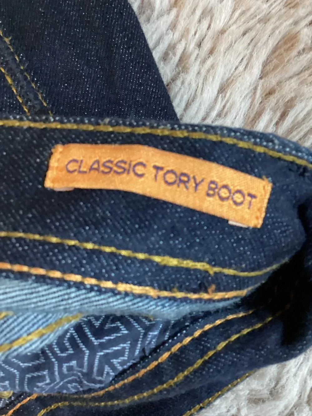 Tory Burch Dark Blue Boot Cut Jeans